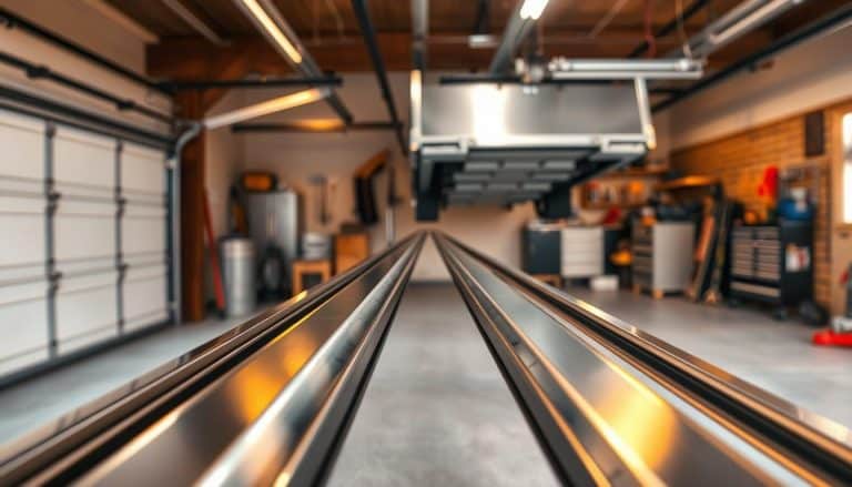 how to install a garage door track