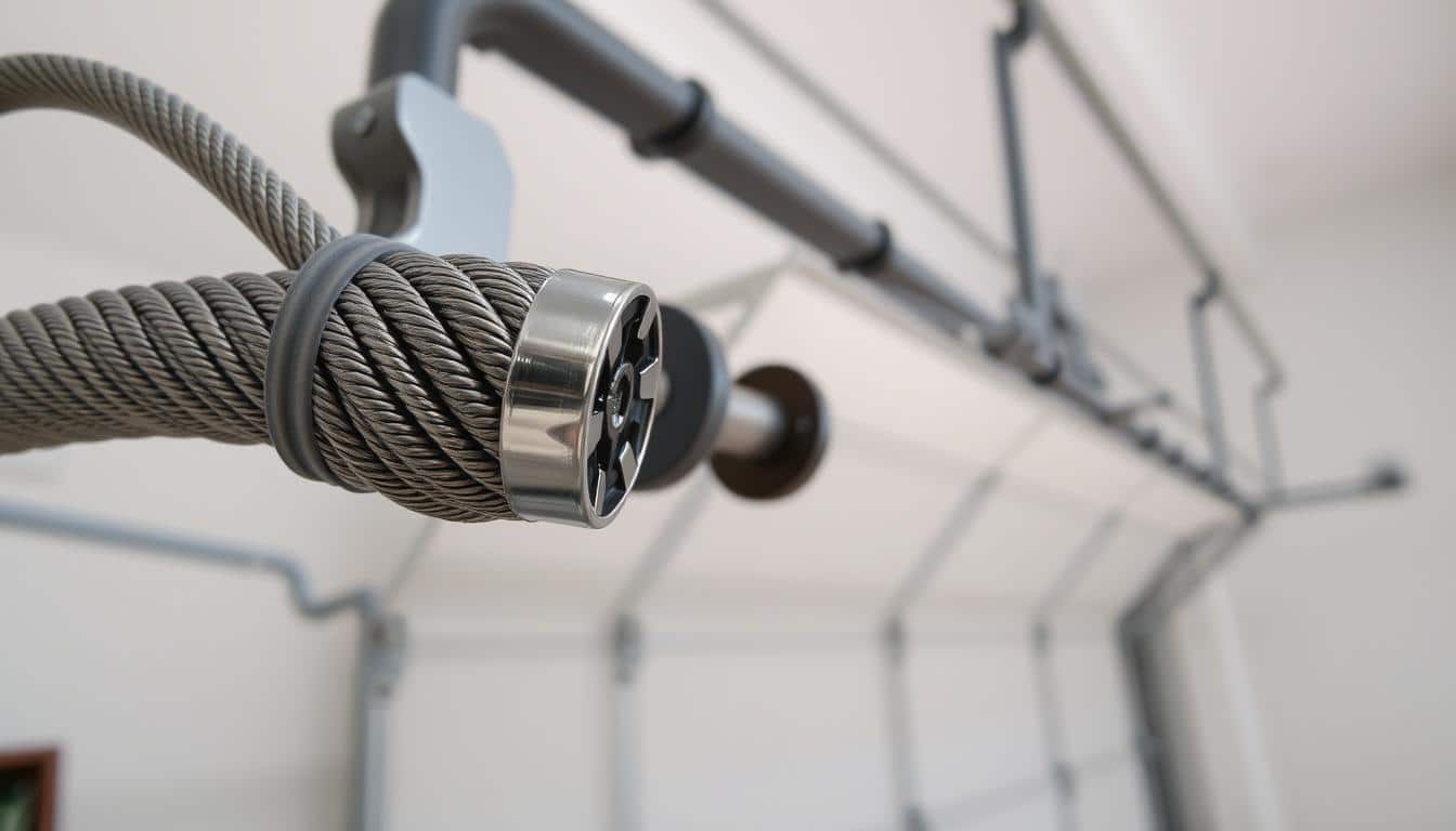 how to repair a garage door cable